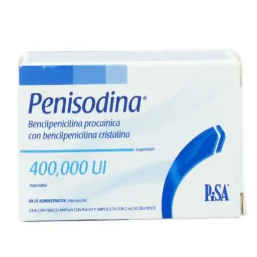 [BENCILPENICILINA PROCAINICA,BENCILPENICILINA CRISTALINA] PENISODINA 400,000UI INYECTABLE CON 1 (GI)