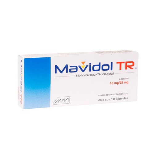 [TRAMADOL,KETOROLACO] MAVIDOL TR 10/25MG CAPSULAS CON 10 (GI)