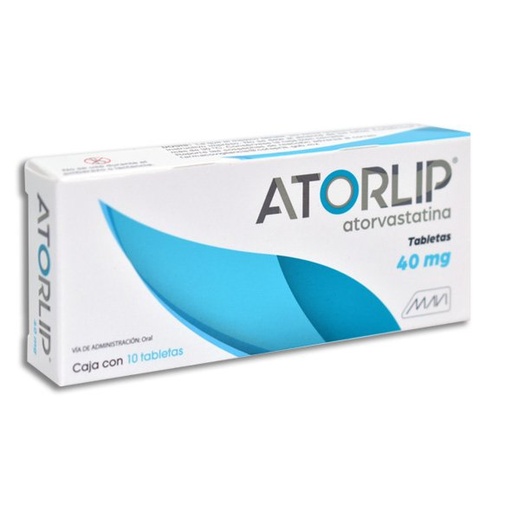 [ATORVASTATINA] ATORLIP 40MG TABLETAS C/10 (GI)