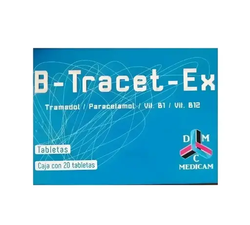 [PARACETAMOL,COMPLEJO B,TRAMADOL] B-TRACET-EX TABLETAS CON 20 (GI)