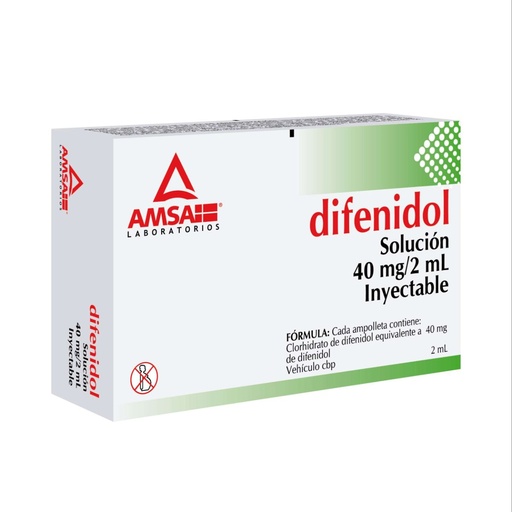 [DIFENIDOL] DIFENIDOL AMSA 40MG INYECTABLE CON 2 (GI)