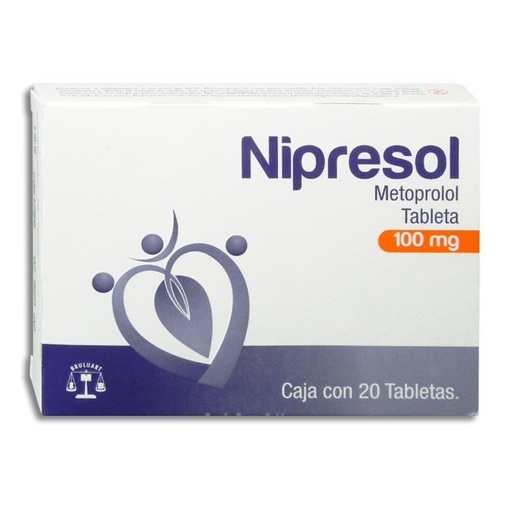 [METOPROLOL] NIPRESOL 100MG TABLETAS C/20 (GI)