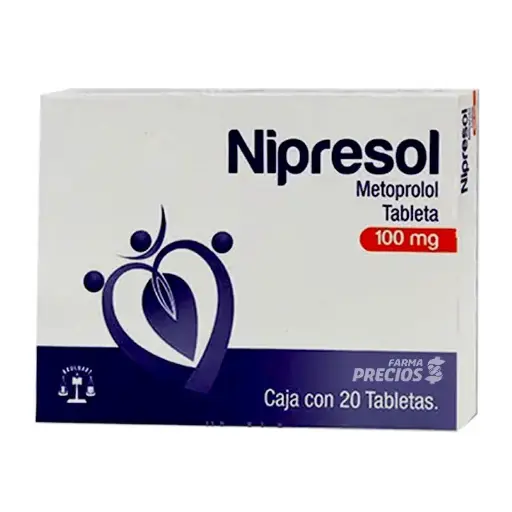 [METOPROLOL] NIPRESOL 100MG TABLETAS CON 20 (GI)