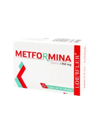 [METFORMINA] METFORMINA LOEFFLER 850MG TABLETAS CON 30 (GI)