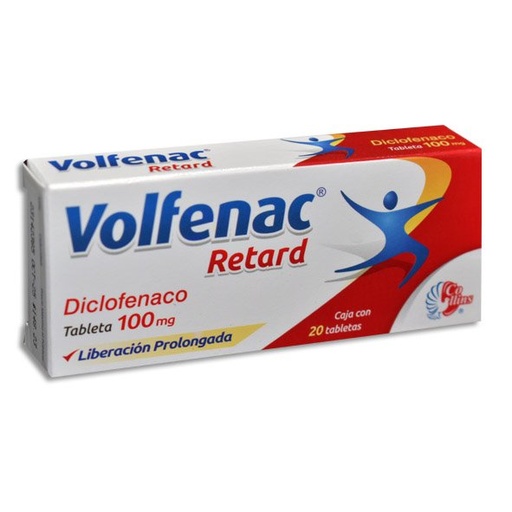 [DICLOFENACO] VOLFENAC RETARD 100MG GRAGEAS C/20 (GI)