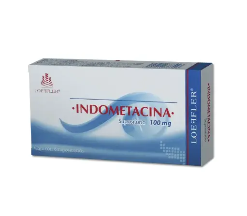 [SUPOSITORIOS] INDOMETACINA 6 SUPOSITORIOS 100 MG (GI)