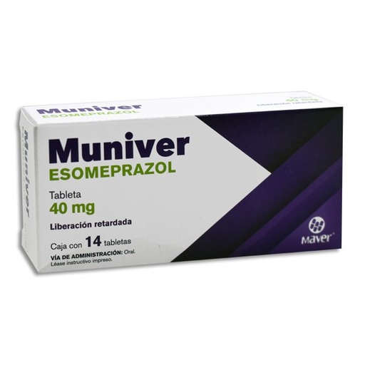 [ESOMEPRAZOL] MUNIVER 40 MG TAB C/14 (GI)