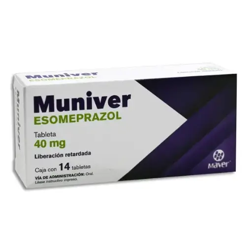[ESOMEPRAZOL] MUNIVER 40 MG TABLETAS CON 14 (GI)