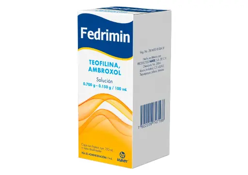 [TEOFILINA,AMBROXOL] FEDRIMIN 150/700MG SOLUCION 150ML (GI)