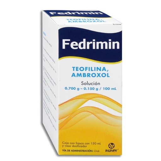 [TEOFILINA,AMBROXOL] FEDRIMIN 150/700MG SOLUCION 150ML (GI)
