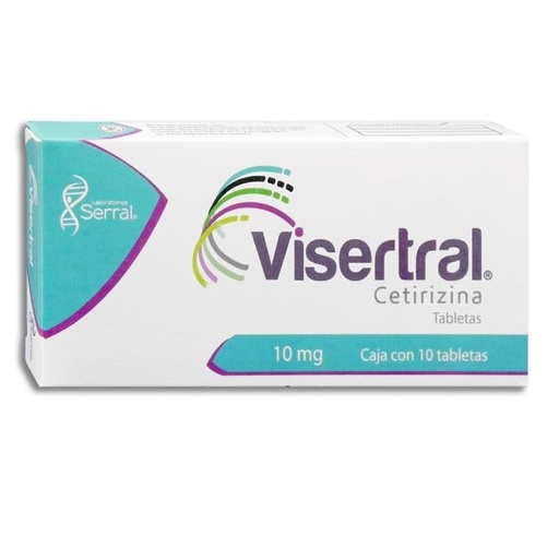[CETIRIZINA] VISERTRAL 10MG TABLETAS C/10 (GI)