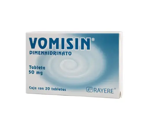 [DIMENHIDRINATO] VOMISIN 50MG TABLETAS CON 20 (GI)