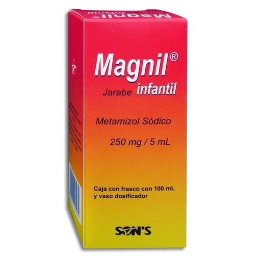 [METAMIZOL SODICO] MAGNIL INFANTIL 250MG/5ML JARABE 100ML (GI)