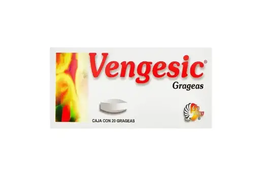 [ALUMINIO,METOCARBAMOL,DEXAMETASONA,FENILBUTAZONA] VENGESIC GRAGEAS CON 20 (GI)
