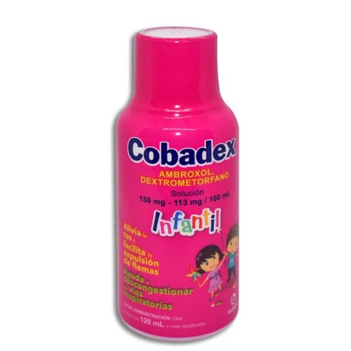 [DEXTROMETORFANO,AMBROXOL] COBADEX INFANTIL SOLUCION 120ML (GI)