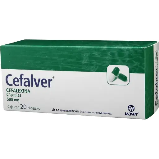 [CEFALEXINA] CEFALVER 500MG CAPSULAS CON 20 (GI)