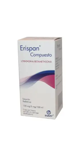[LORATADINA,BETAMETASONA] ERISPAN COMPUESTO 100/5MG SUSPENSION 60ML (GI)