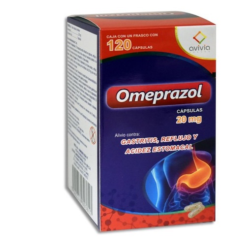 [OMEPRAZOL] OMEPRAZOL AVIVIA 20MG CAPSULAS C/120 (GI)
