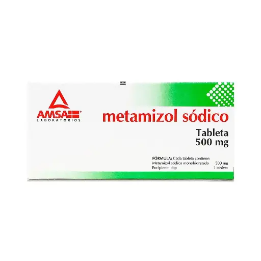 [METAMIZOL SODICO] METAMIZOL SODICO 500 MG TABLETAS CON 10 (GI)