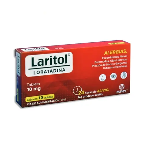 [LORATADINA] LARITOL 10MG TABLETAS CON 20 (GI)