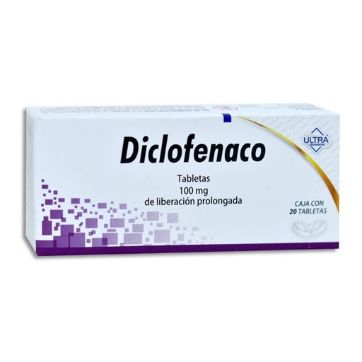 [DICLOFENACO] DICLOFENACO ULTRA 100MG TABLETAS C/20 (GI)