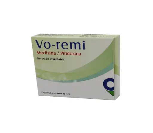 [PIRIDOXINA,MECLIZINA] VO-REMI 25/50MG INYECTABLE CON 5 (GI)