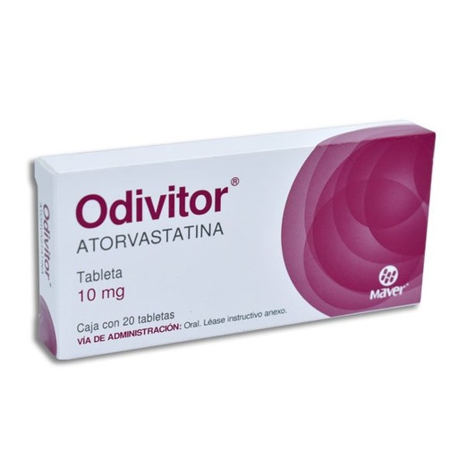 [ATORVASTATINA] ODIVITOR 10MG TABLETAS C/20 (GI)