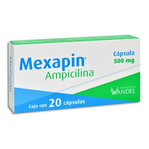 [AMPICILINA] MEXAPIN 500MG CAPSULAS CON 20 (GI)