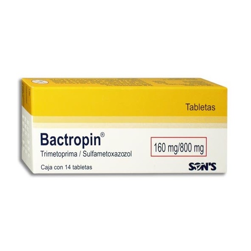 [SULFAMETOXAZOL,TRIMETOPRIMA] BACTROPIN 160/800MG TABLETAS C/14 (GI)