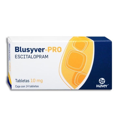 [ESCITALOPRAM] BLUSYVER-PRO 10MG TABLETAS C/14 (GI)