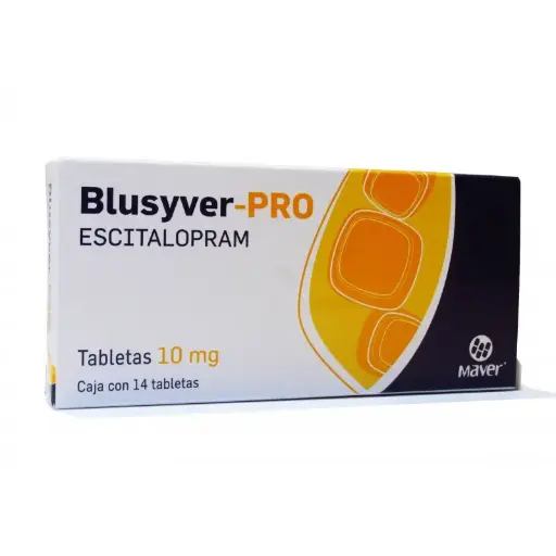 [ESCITALOPRAM] BLUSYVER-PRO 10MG TABLETAS CON 14 (GI)