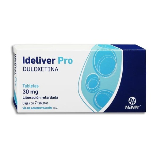 [DULOXETINA] IDELIVER PRO 30MG TABLETAS LP C/7 (GI)