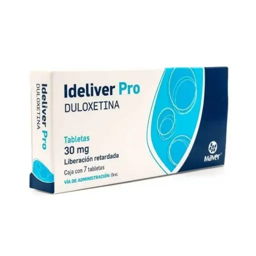 [DULOXETINA] IDELIVER PRO 30MG TABLETAS LP CON 7 (GI)