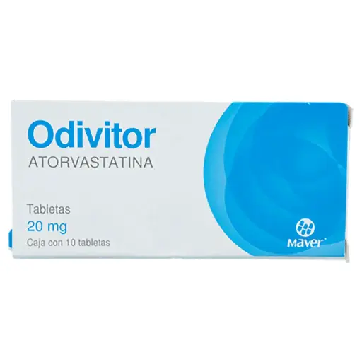 [ATORVASTATINA] ODIVITOR 20MG TABLETAS CON 10 (GI)