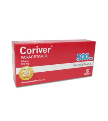 [PARACETAMOL] CORIVER 500MG TABLETAS CON 20 (GI)