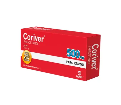 [PARACETAMOL] CORIVER 500MG TABLETAS CON 20 (GI)