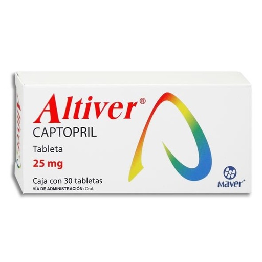 [CAPTOPRIL] ALTIVER 25MG TABLETAS C/30 (GI)