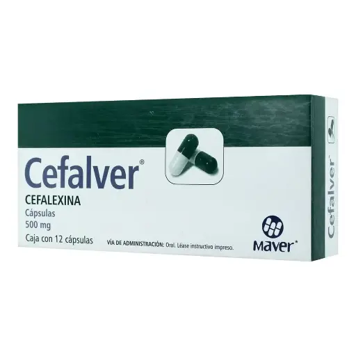 [CEFALEXINA] CEFALVER 500MG CAPSULAS CON 12 (GI)