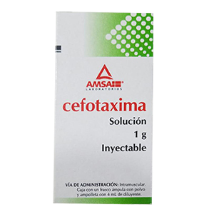 [CEFOTAXIMA] CEFOTAXIMA AMSA IM 1G INYECTABLE C/1 (GI)