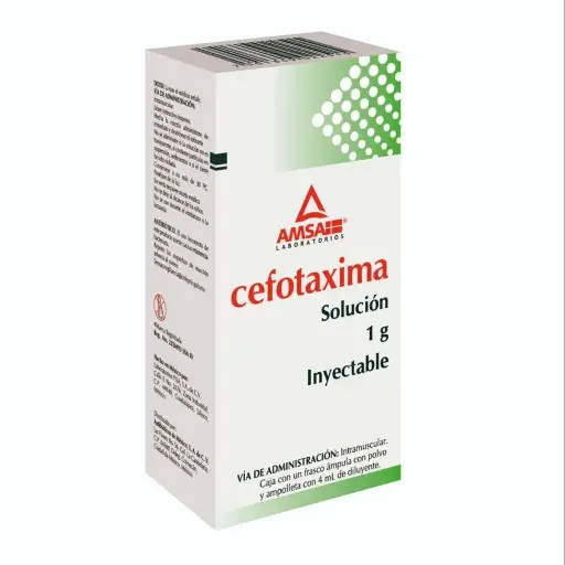[CEFOTAXIMA] CEFOTAXIMA AMSA IM 1G INYECTABLE CON 1 (GI)