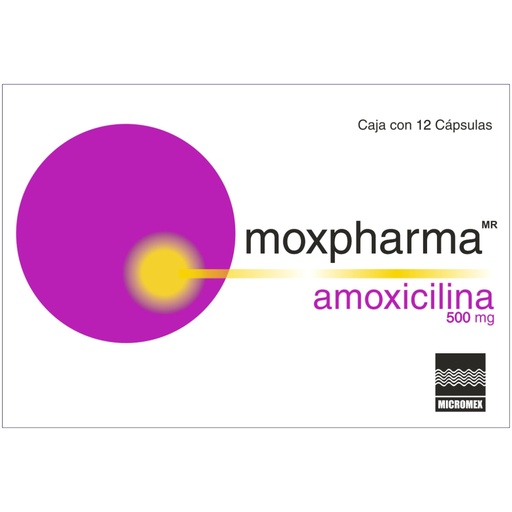 [AMOXICILINA] MOXPHARMA 500MG CAPSULAS CON 12 (GI)