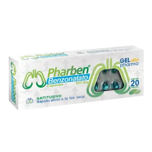 [BENZONATATO] PHARBEN 100MG CAPSULAS CON 20 (GI)