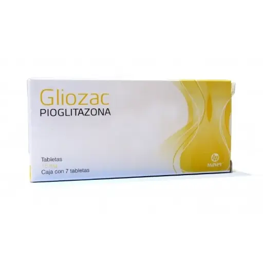[PIOGLITAZONA] GLIOZAC 15MG TABLETAS CON 7 (GI)