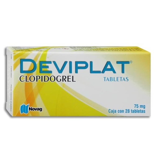 [CLOPIDOGREL] DEVIPLAT 75MG TABLETAS C/28 (GI)