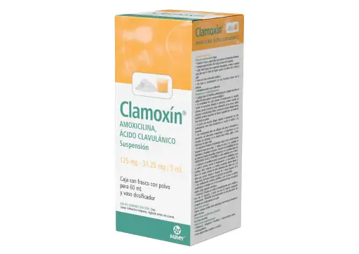 [ACIDO CLAVULANICO,AMOXICILINA] CLAMOXIN 125/31.25MG SUSPENSION 60ML (GI)
