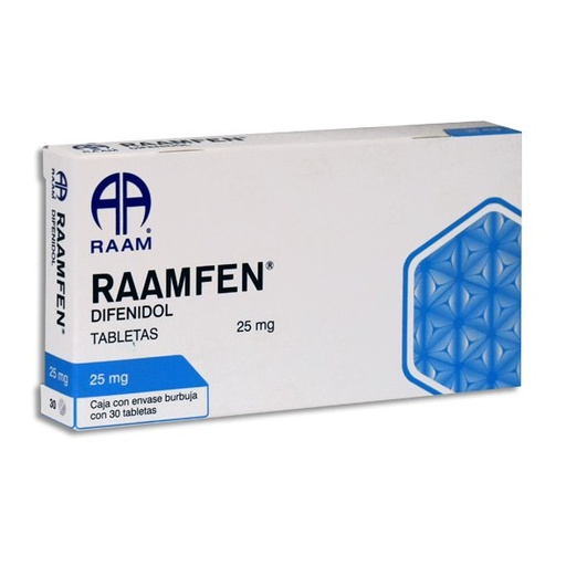 [DIFENIDOL] RAAMFEN 25MG TABLETAS C/30 (GI)