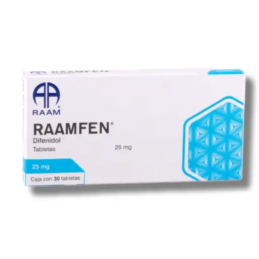 [DIFENIDOL] RAAMFEN 25MG TABLETAS CON 30 (GI)