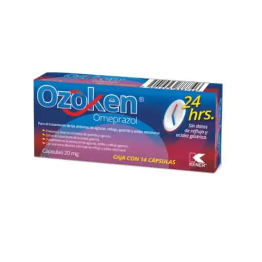 [OMEPRAZOL] OZOKEN 20MG CAPSULAS CON 14 (GI)