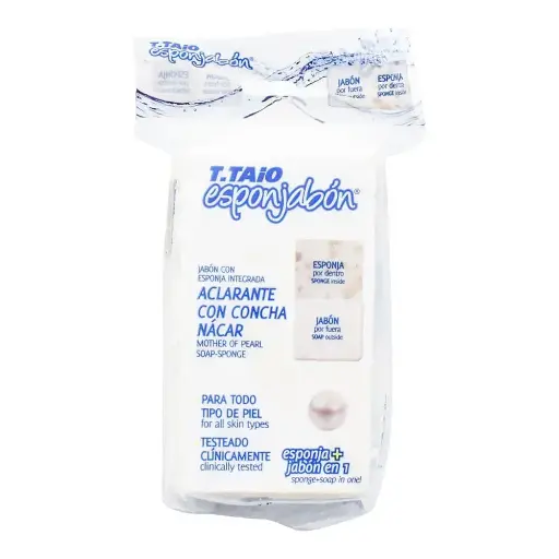 [PRODUCTOS PARA EL CUIDADO DE LA PIEL] ESPONJABON T.TAIO ACLARANTE 120G