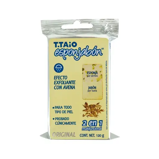 [PRODUCTOS PARA EL CUIDADO DE LA PIEL] ESPONJABON T.TAIO EXFOLIANTE 120G